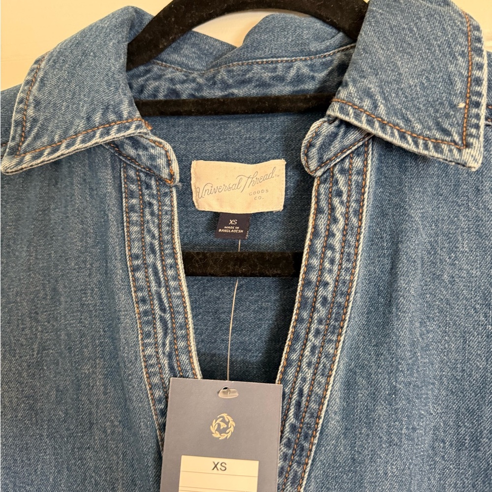 Universal Thread Blue Denim Dress Jacket - Picture 5 of 8